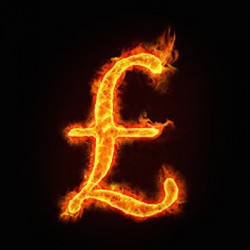 Flaming Currency Symbol